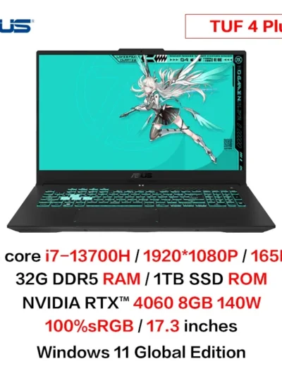 Asus TUF4 Plus Gaming Laptop Intel I7-13700H RTX4060