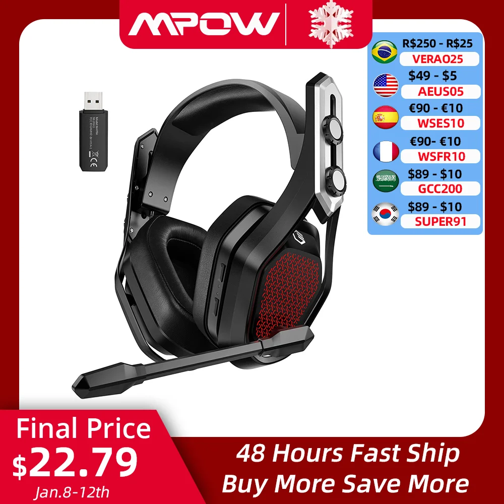 Mpow Iron Pro Wireless Gaming Headset - Image 2