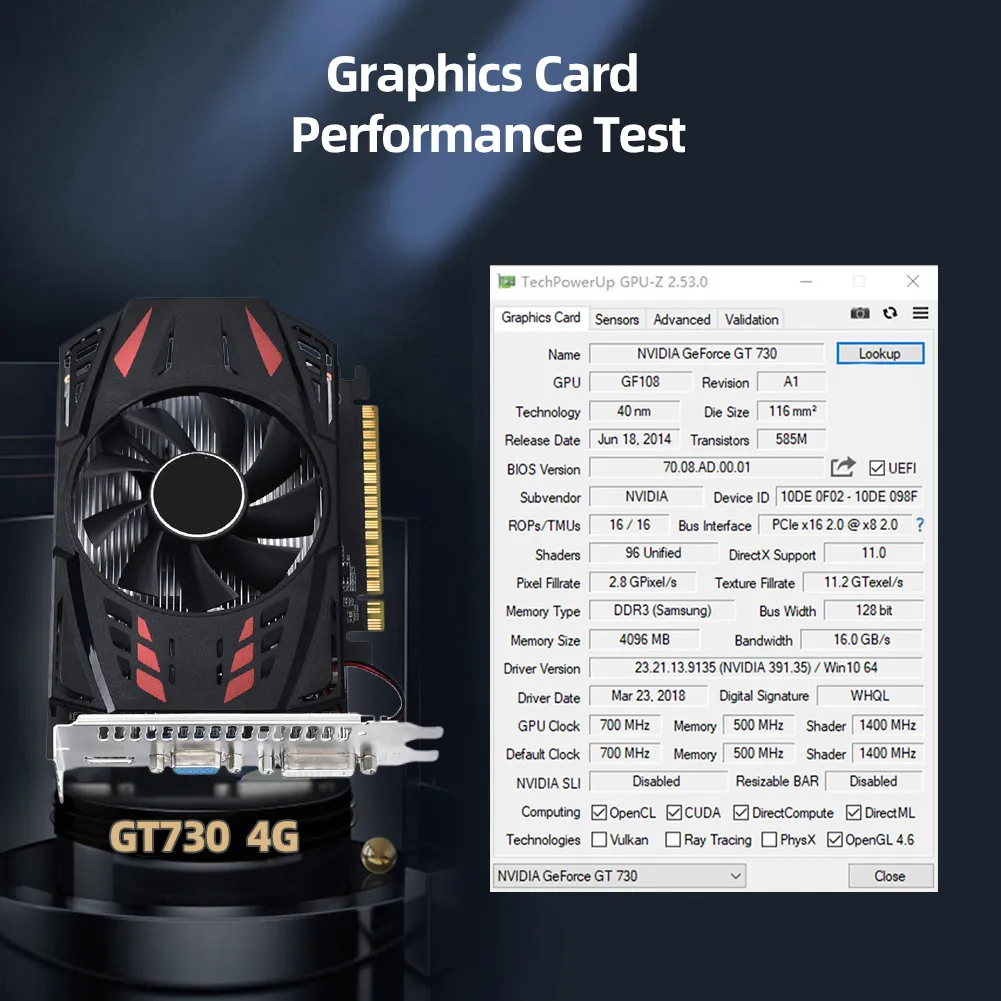GT730 4GB DDR3 Graphics Card - Image 4